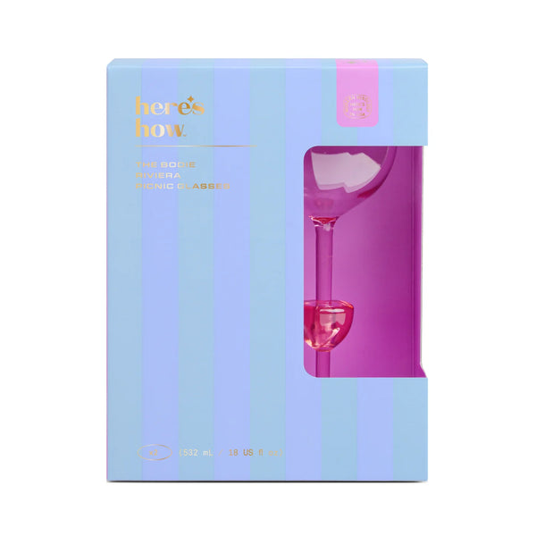 The Bodie Riviera Glass Set Of 2 Lilac
