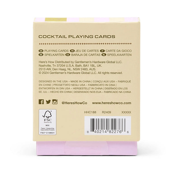 Cocktail Playing Cards