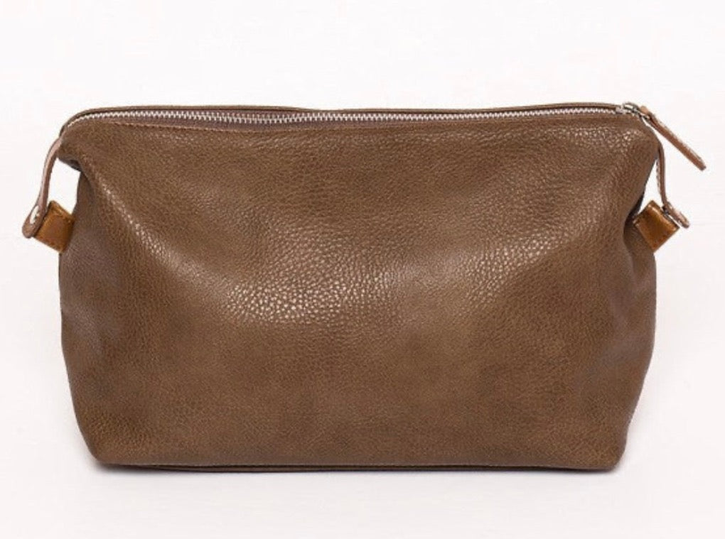 Alpha Toiletry Bag Brown