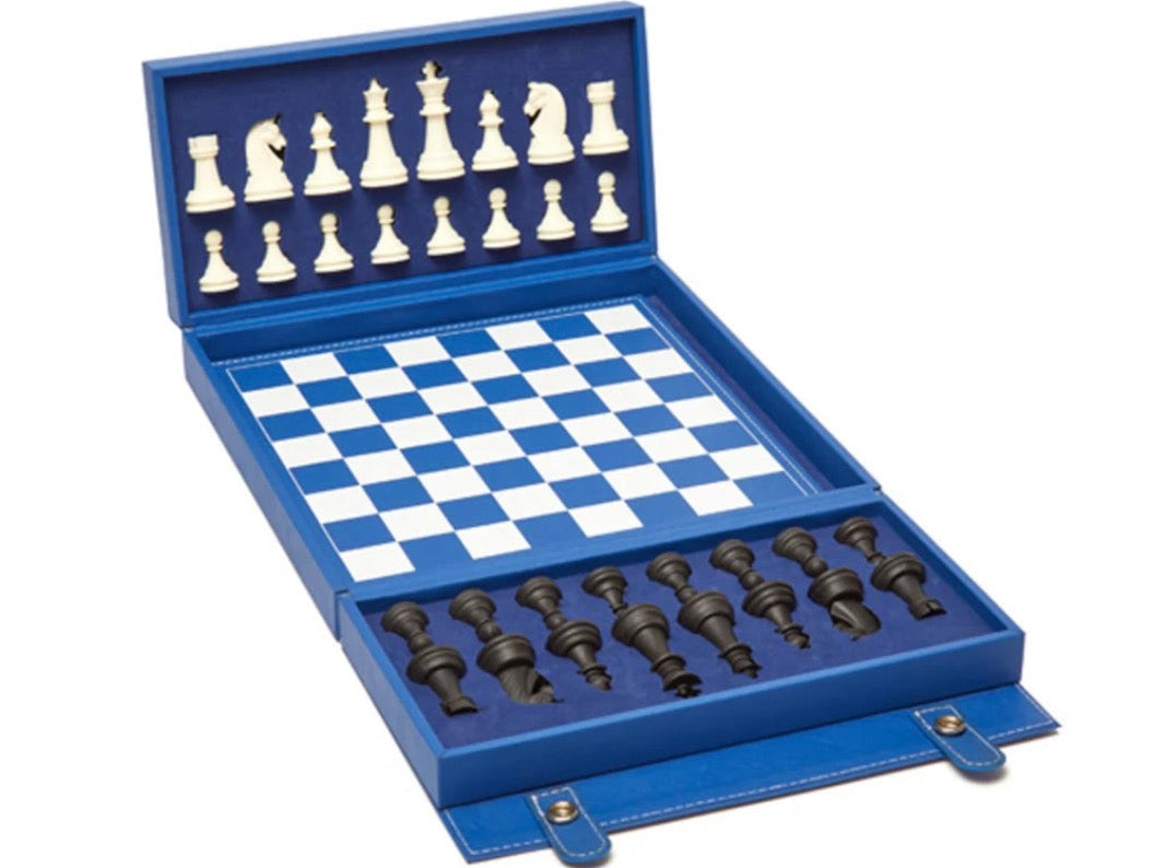 Bryson Backgammon And Chess Set Navy