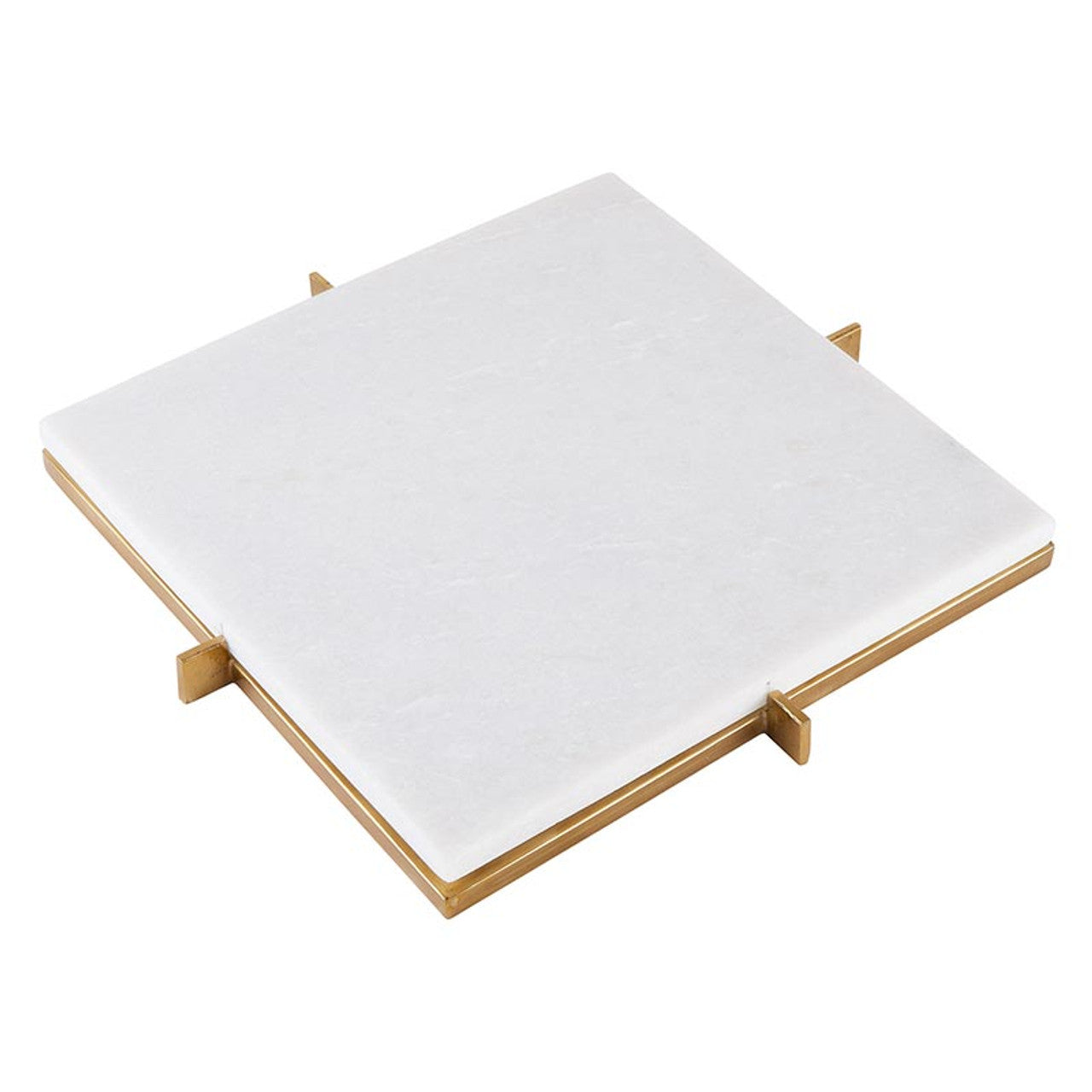 Marble Trays With Gold