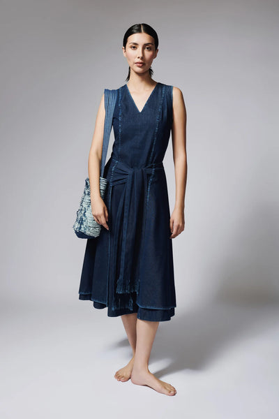 Vestido Sobrefalda Denim