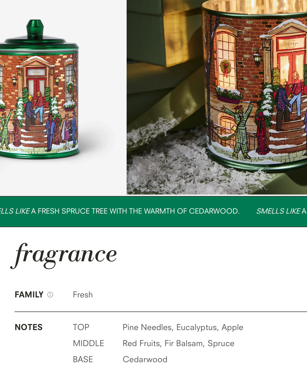Christmas Candle Winter Wonderland
