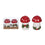 Salt and Pepper Christmas Mushroom