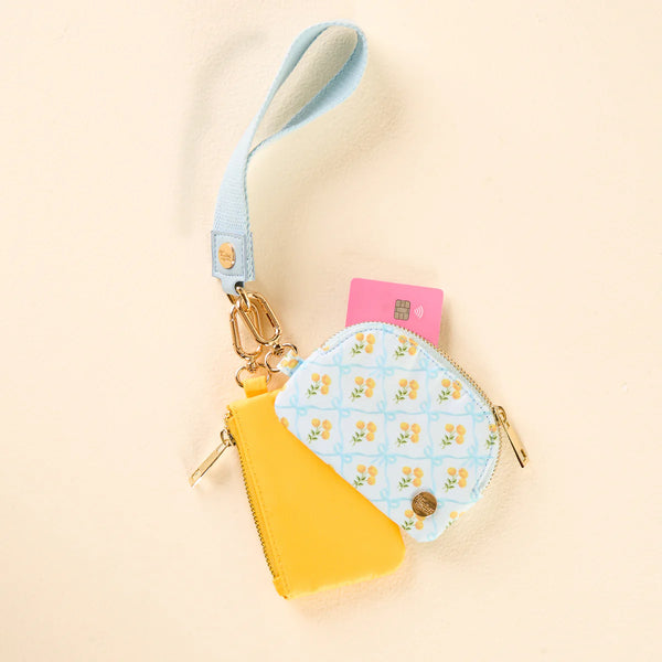 Dynamic Duo Pouch Wristlet Marigold Lane Blue