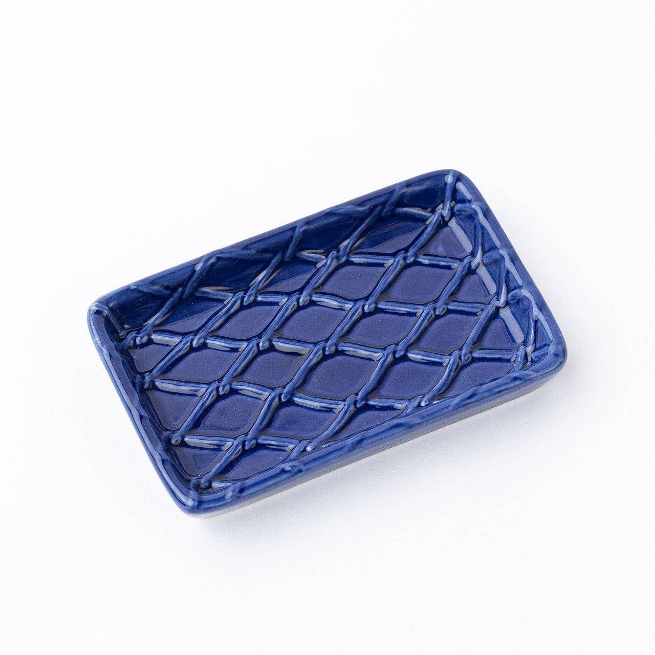 Txtd Guest Towel Tray Navy