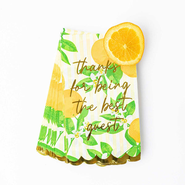 Paper Guest Towel Packs Orange Blossom
