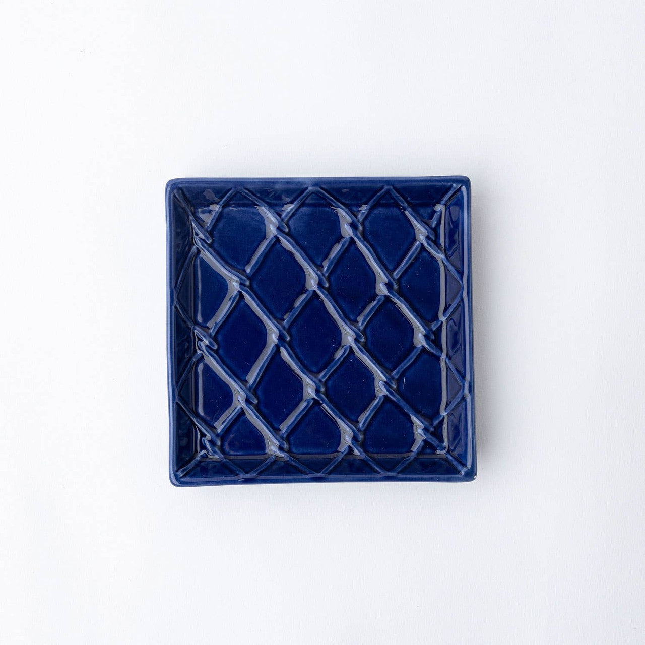 Txtd Beverage Napkin Tray Navy