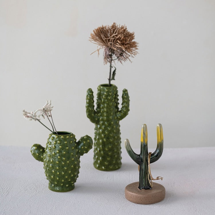 Stoneware Cactus Shaped