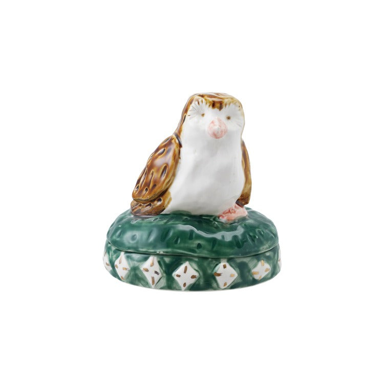 Stoneware Container W Owl