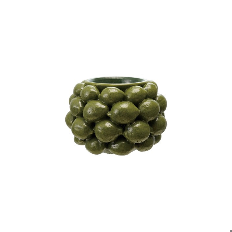 Stoneware Planter W 3D Limes