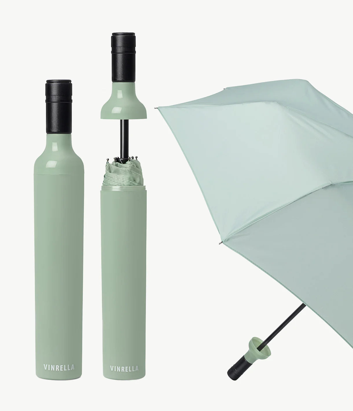 Wine Bottle Umbrella Sage Green