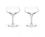 Angled Crystal Coupe Glasses (Set of 2)