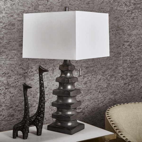 Aluminum 12" Giraffe Sculpture, Dark Bronze