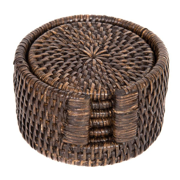 BS753- 7 Piece Round Coaster Set with Box