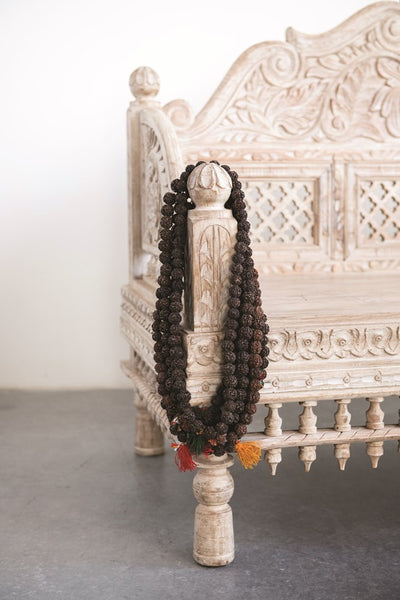 Approximately 16"L Found Vintage Rudraksha Strand