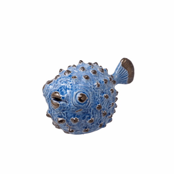 Ceramic Blowfish Figurine 10
