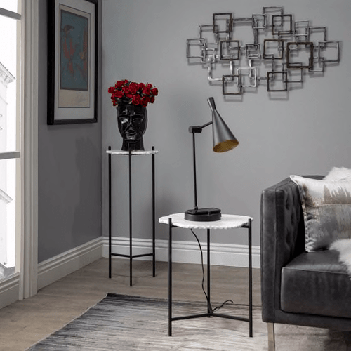 Ceramic, 12" Face Vase, White