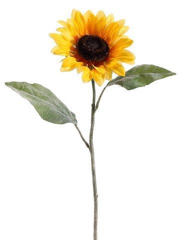 24″ Large Sunflower Spray x1 Yellow