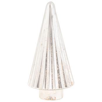 Fluted Mercury Glass Tree Silver Medium