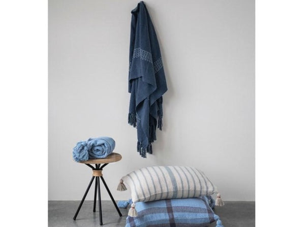 60"L x 50"W Woven Cotton Throw